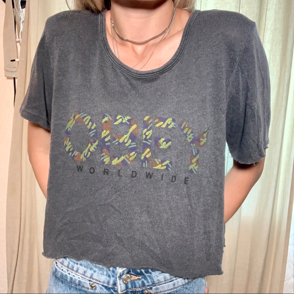 OBEY Propaganda Crop Top